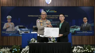 152 Pengemudi Taksi Green SM Ikut Pelatihan Mengemudi dari Korlantas Polri