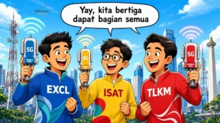 Adu Prospek EXCL, TLKM, dan ISAT Pasca Lelang Frekuensi 5G: Siapa Paling Unggul?