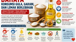 Batasi Konsumsi Gula, Garam, dan Lemak untuk Cegah Penyakit Tidak Menular