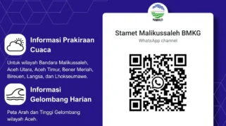 BMKG Resmi Luncurkan Kanal WhatsApp Info Cuaca untuk Aceh
