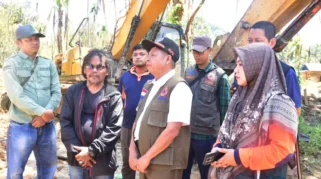 BNPB Bersama Pemkab Tapanuli Tengah Normalisasi Sungai Silaga-laga