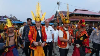 Bupati Nias Utara Dampingi Gubernur Sumut dan Dubes Prancis Kunjungi Desa Adat Bawomataluo