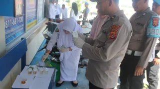 Cegah Penyalahgunaan Narkoba, Personil Polres Bener Meriah Tes Urin