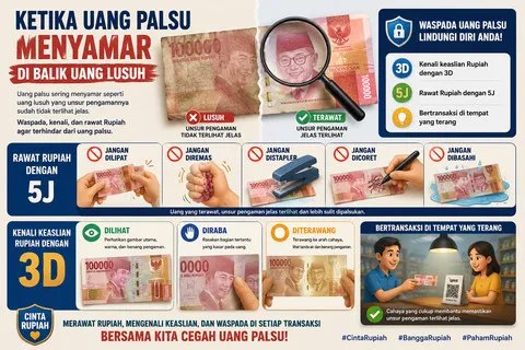 Cinta Rupiah: Cara Merawat Uang dan Mencegah Peredaran Uang Palsu