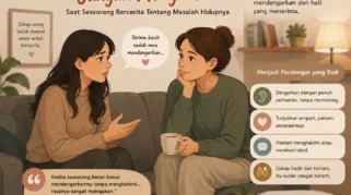 Cukup Dengarkan, Jangan Menghakimi saat Seseorang Membuka Cerita Hidupnya