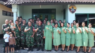 Dandim Tabanan Perkuat Soliditas Prajurit dan Persit Lewat Silaturahmi