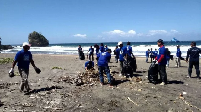 Demokrat Blitar Tanam Ratusan Pohon Cemara di Pantai Pasur untuk Pelestarian Lingkungan