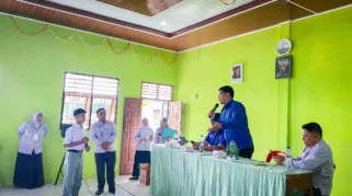 Dinas Kominfo Sergai Edukasi Bahaya Judi Online di MPLS SMK Karya Utama