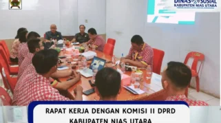 Dinsos Nias Utara dan Komisi II DPRD Raker Bahas Efektivitas Program Sosial