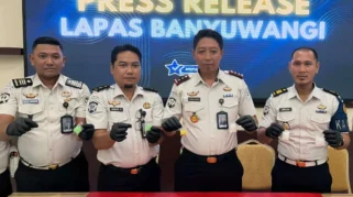 Dua Narapidana Lapas Banyuwangi Diamankan Usai Ambil Paket Narkoba Lemparan dari Luar Tembok