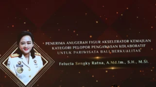Felucia Sengky Ratna Raih Penghargaan Pelopor Pengawasan Kolaboratif di Bali
