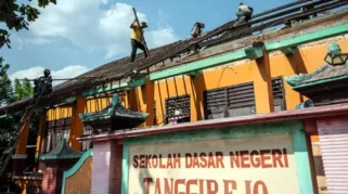 Foto Sempat Viral Atap Sekolah Rusak, SDN Tanggirejo Akhirnya Direvitalisasi