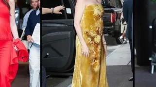 Gaya Maternity Anne Hathaway Identik dengan Warna-warna Primer yang Cerah