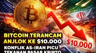 Harga Bitcoin Anjlok di Bawah USD63.000 Dipicu Ketegangan AS-Iran dan Kekhawatiran Suku Bunga