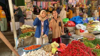 Harga Sayuran di Pasar Tradisional Bandarlampung Stabil, Pedagang Waspadai Musim Hujan