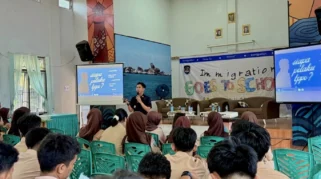 Imigrasi Tanjungpandan Edukasi Pelajar SMAN 1 untuk Cegah TPPO