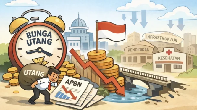Indef: Kenaikan Utang Luar Negeri Persempit Ruang Fiskal APBN