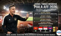Jadwal Timnas Indonesia di Piala AFF 2026 Live RCTI, Cek Jam Tayang dan Lawan