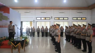 Kapolda Babel Pimpin Sertijab Empat PJU dan Lima Kapolres