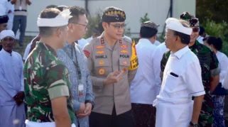Kapolda Bali Hadiri Peresmian Pembangunan PSEL di Desa Pedungan