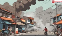 Kebocoran Gas Elpiji Diduga Sebabkan Kebakaran Warung dan Rumah di Muncar Banyuwangi, Kerugian Rp175 Juta