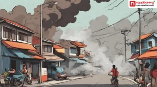 Kebocoran Gas Elpiji Diduga Sebabkan Kebakaran Warung dan Rumah di Muncar Banyuwangi, Kerugian Rp175 Juta