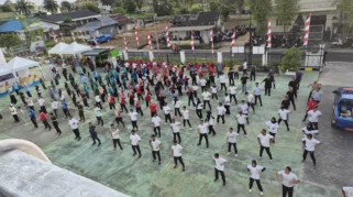 Kejari Lingga Gelar Senam Sehat dan Pengobatan Gratis untuk Masyarakat