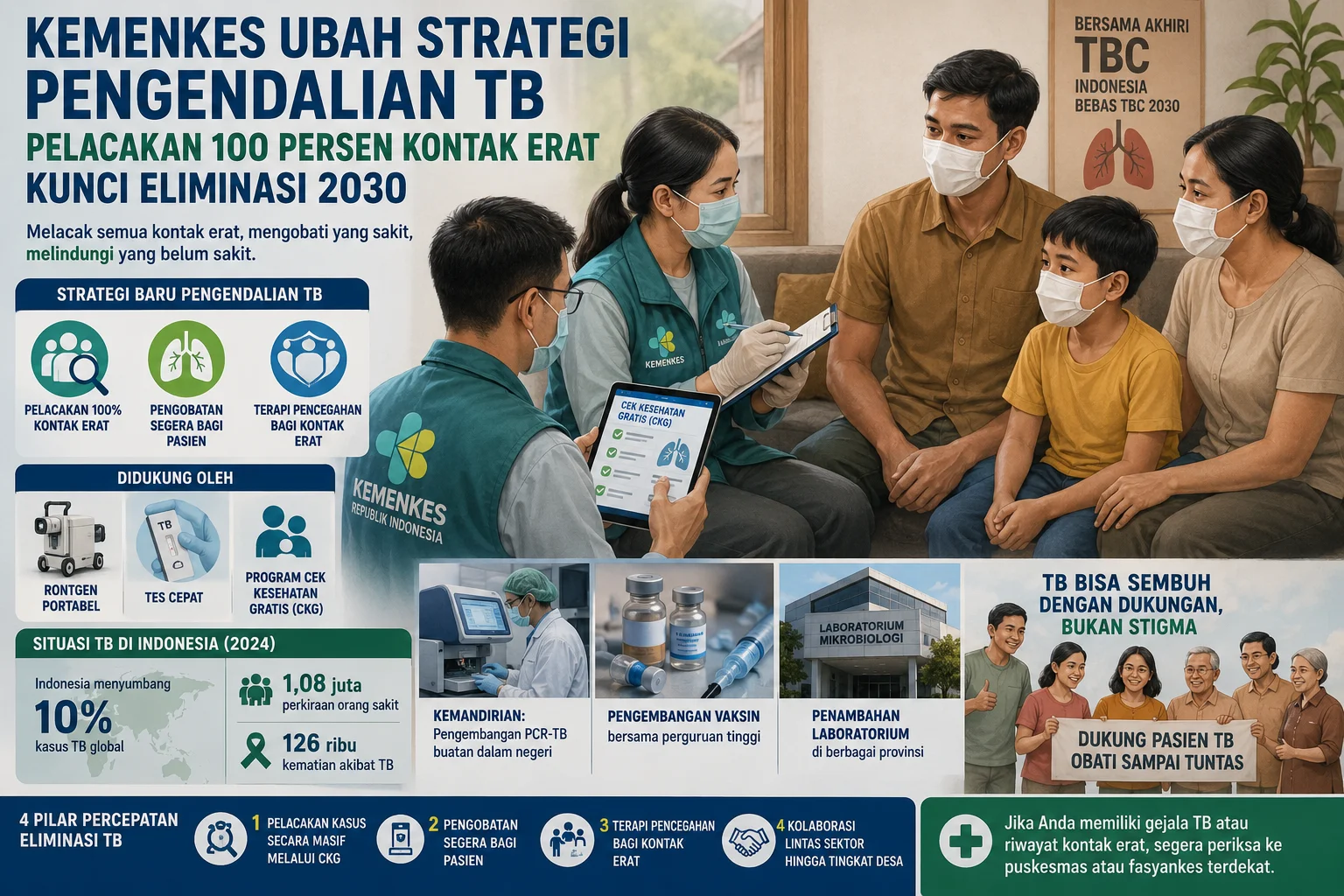 Kemenkes Ubah Strategi Pengendalian Tuberkulosis, Wajibkan Tracing 100 Persen Kontak Erat