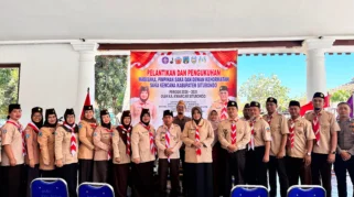 Ketua Kwarcab Lantik Pengurus Pramuka Saka Kencana Situbondo