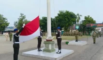 Kodim 0103/Aceh Utara Gelar Upacara Bendera Gabungan, Komandan Denpal Iskandar Muda Jadi Irup