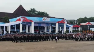 Konten TikTok Ragam Atraksi di HUT ke-80 Polri, Aksi Penerjun-Helikopter