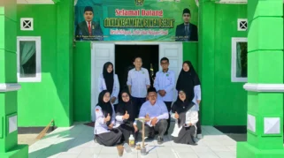 KUA Sungai Serut Gelar Praktik Penentuan Arah Kiblat Sambut Rashdul Kiblat 2026