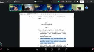 KUA Tuhemberua Ikuti Webinar Penguatan Literasi Regulasi Zakat