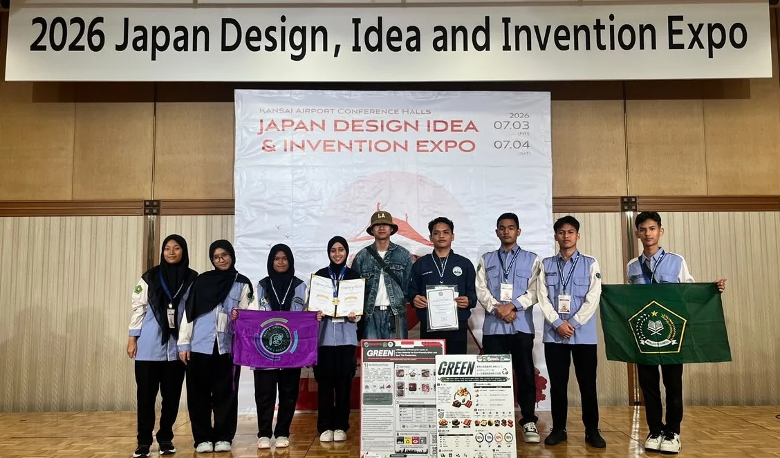 MAN 1 Medan Raih Gold Medal di Japan Design, Idea and Invention Expo 2026