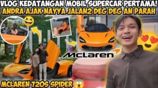 McLaren 720S Milik YouTuber Andra ST Ringsek Terbelah Dua Usai Tabrak Tiang Listrik