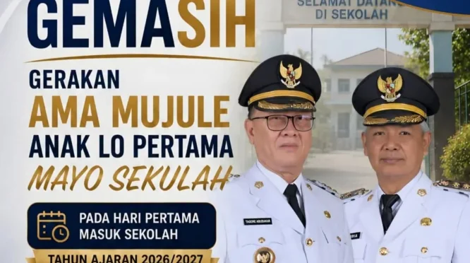 Pemerintah Bener Meriah Ajak Ayah Antar Anak di Hari Pertama Sekolah