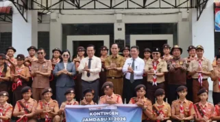 Pemkab Nias Barat Lepas Kontingen Pramuka ke Jambore Daerah Sumut XI