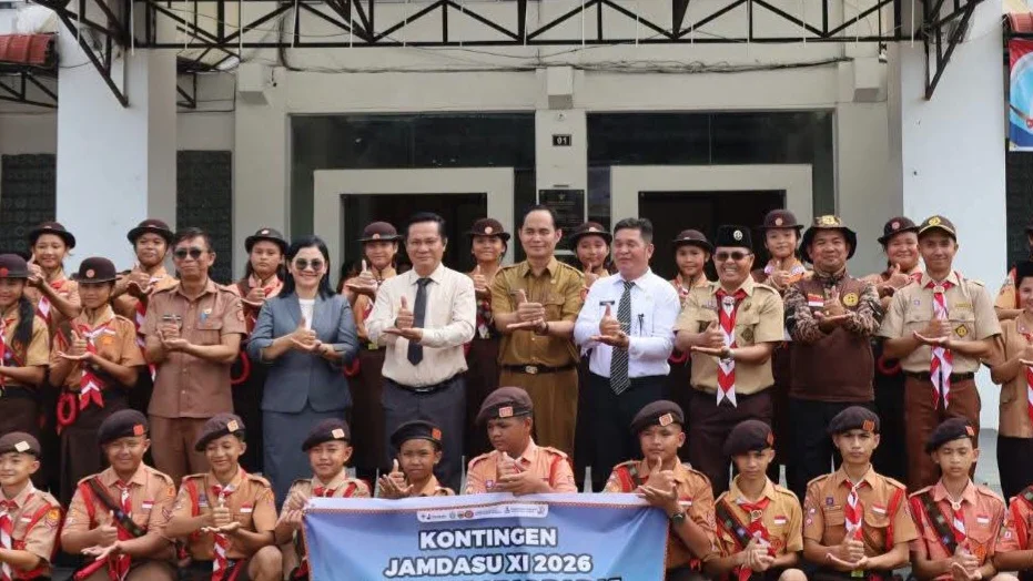 Pemkab Nias Barat Lepas Kontingen Pramuka ke Jambore Daerah Sumut XI