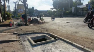 Penataan Pedestrian Jalan Ngurah Rai Jembrana Mulai Dikerjakan