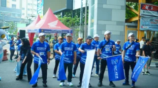 Peringati Sewindu, LRT Sumsel Kampanyekan Transportasi Publik dan Gaya Hidup Sehat
