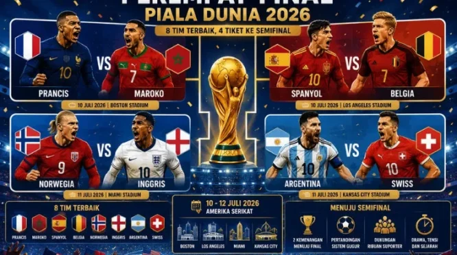Piala Dunia 2026: Spanyol vs Prancis Bersaing ke Final, Inggris Tantang Argentina