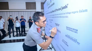 Polda Jambi Gelar Rakor Penanggulangan Geng Motor, Teken Deklarasi Pemberantasan