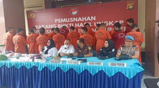 Polda Sumsel Musnahkan 4 Kg Sabu dan 17.981 Butir Ekstasi, Selamatkan 83.926 Jiwa