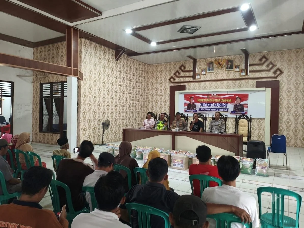 Polres Mesuji Serap Aspirasi Warga Lewat Program Jumat Curhat di Desa Buko Poso