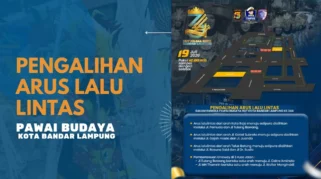Polresta Bandar Lampung Berlakukan Rekayasa Lalu Lintas saat Street Festival HUT ke-344 Kota