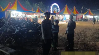 Polsek Rebang Tangkas Gelar Patroli Rawan Malam di Pasar untuk Cegah Kejahatan