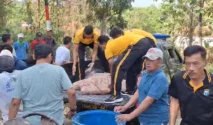 Polsek Torjun Salurkan 10 Sak Semen untuk Perbaikan Jalan Poros Desa Kara