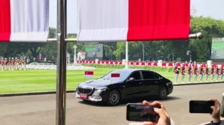 Prabowo Terima Kunjungan PM Singapura Lawrence Wong di Istana Merdeka
