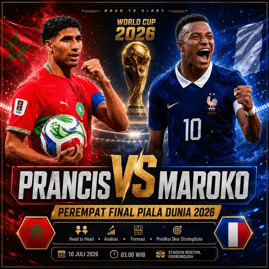 Prancis Vs Maroko di Perempatfinal Piala Dunia 2026: Duel Penuh Dendam