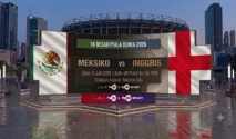 Prediksi Meksiko vs Inggris: Tuan Rumah Ingin Ulang Sejarah di Piala Dunia 2026